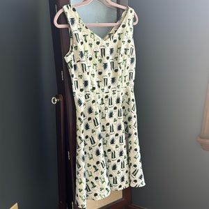 Succulent fit and flare dress